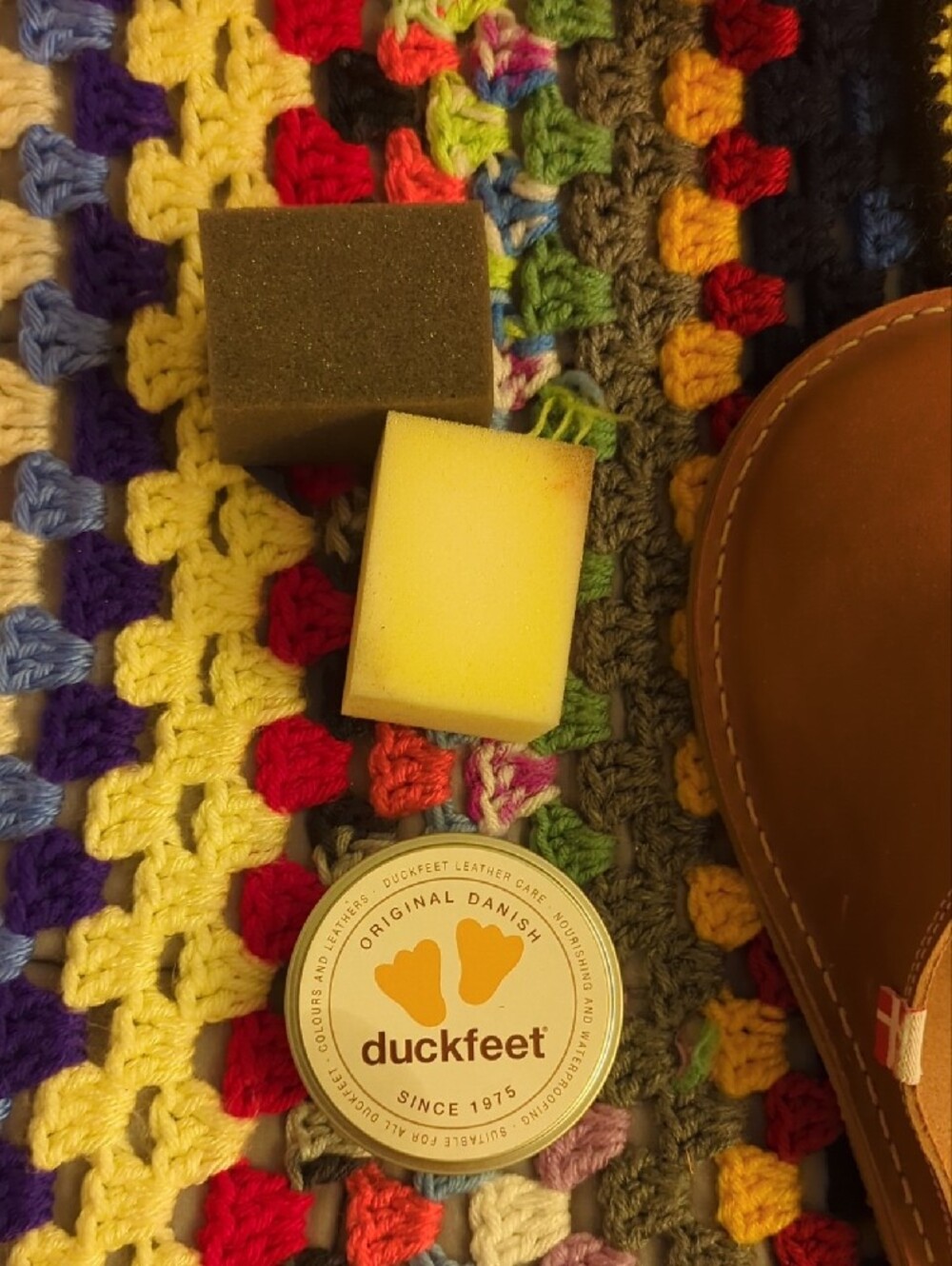 Duckfeet Brown Slip-On Size 39 With Leather Care Kit Duck Feet - Picture 5 of 5